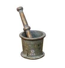 Pewter Mortar Pestle (humbe dista)